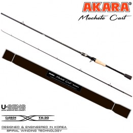 Спиннинг Akara Machete Cast M 210, углеволокно, штеккерный, 2.1 м, тест: 8-32 гр. 120 г
